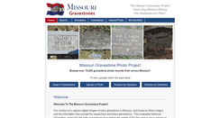 Desktop Screenshot of missourigravestones.org